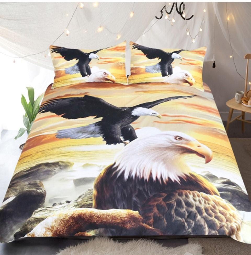 Default Ea Eagles 3D Customized Duvet Cover Bedding Set