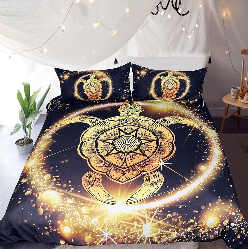 Default Luxuryhining Turtles 3D Customized Duvet Cover Bedding Set