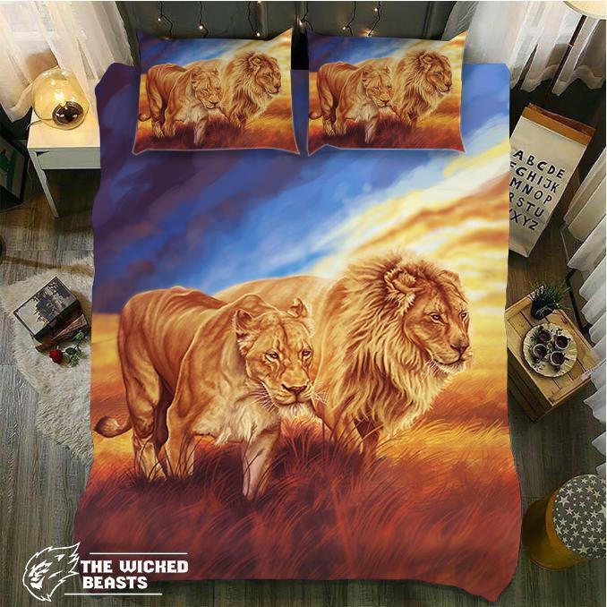 Default Pringfield Lion3D Customized Duvet Cover Bedding Set