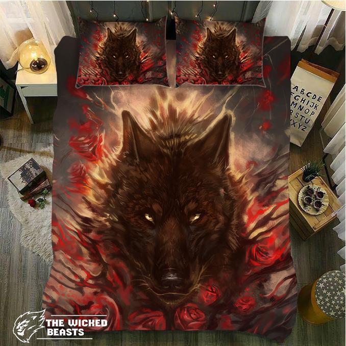 Default The Bloody Roses 3D Customized Duvet Cover Bedding Set