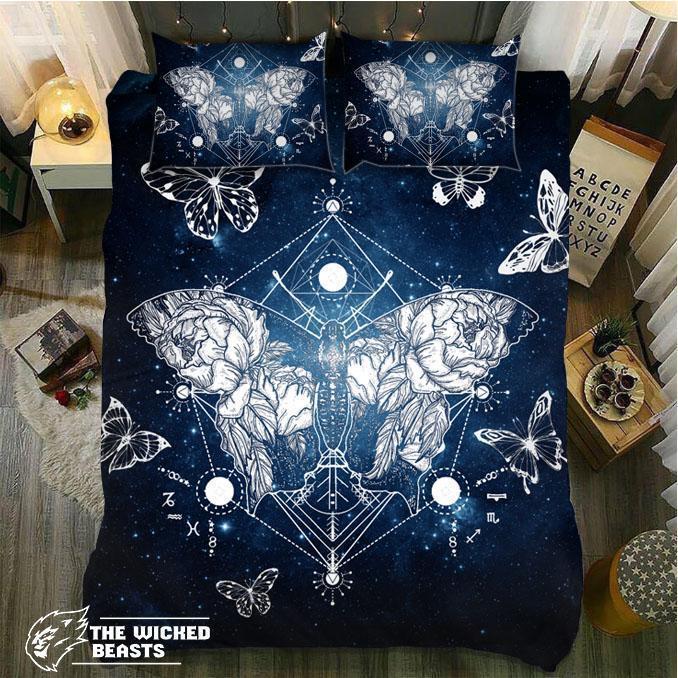 Default Timer Butterfly3D Customized Duvet Cover Bedding Set