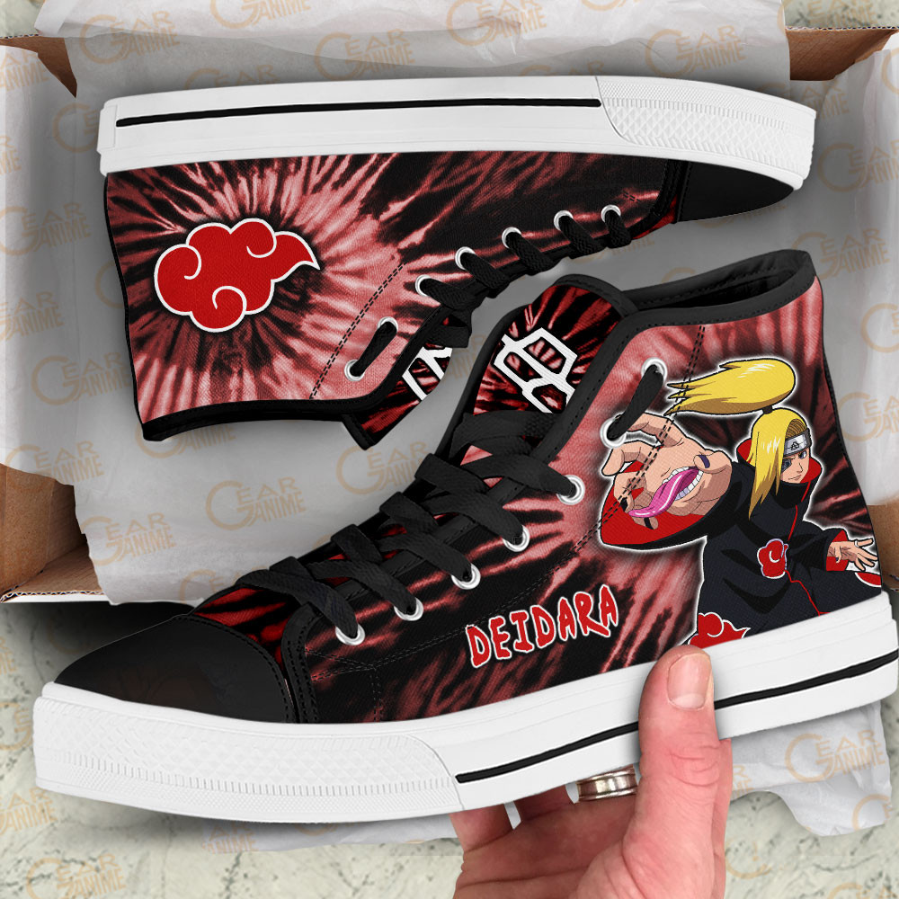 Deidara High Top Shoes Custom NRT Sneakers Tie Dye Style