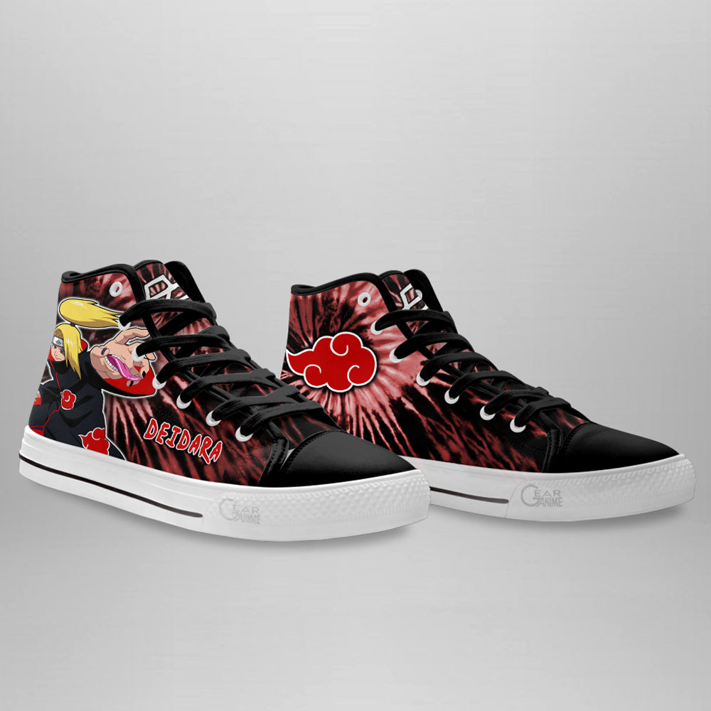 Deidara High Top Shoes Custom NRT Sneakers Tie Dye Style