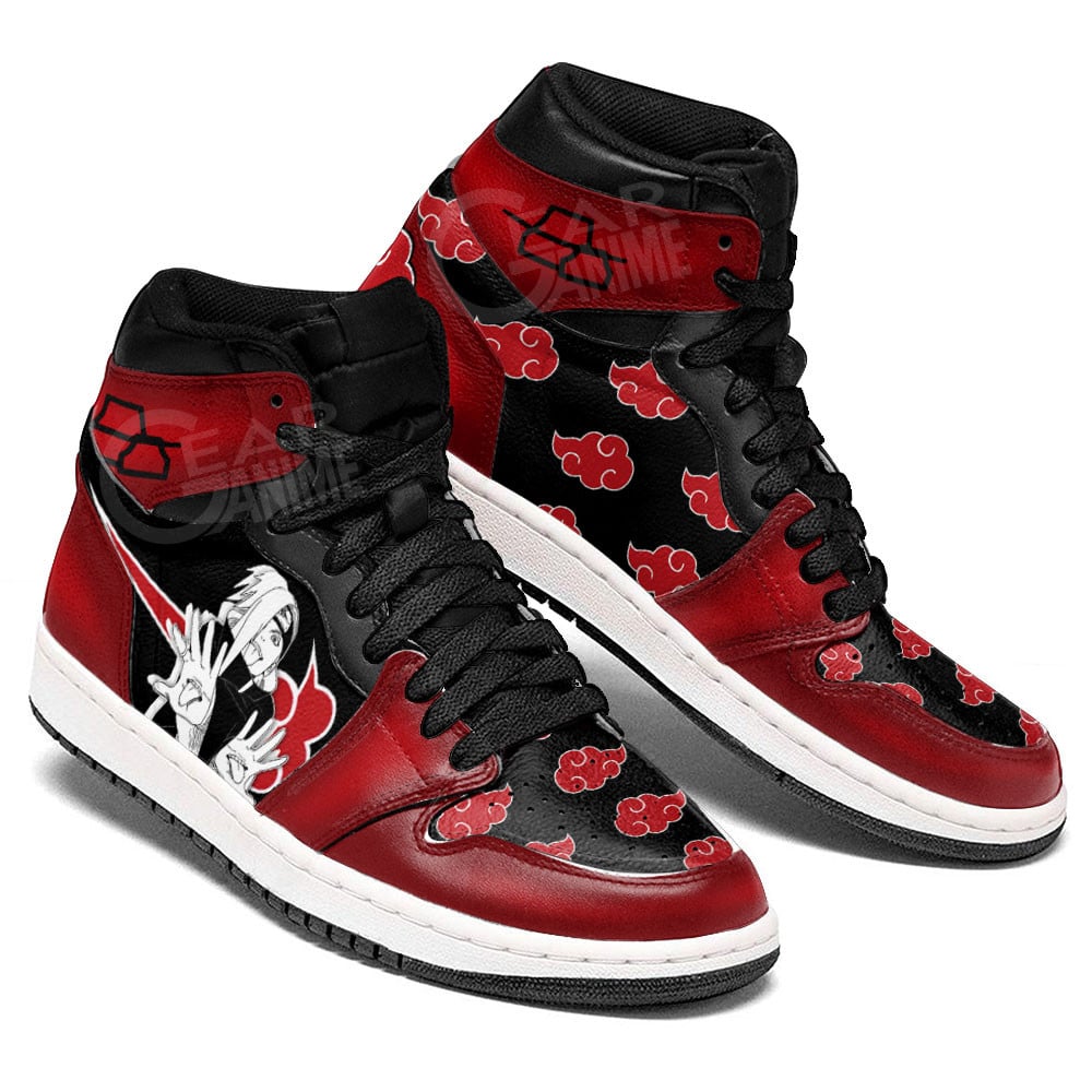 Deidara JD1s Sneakers Akatsuki Anime Shoes For Fans, Air Jordan Hightop