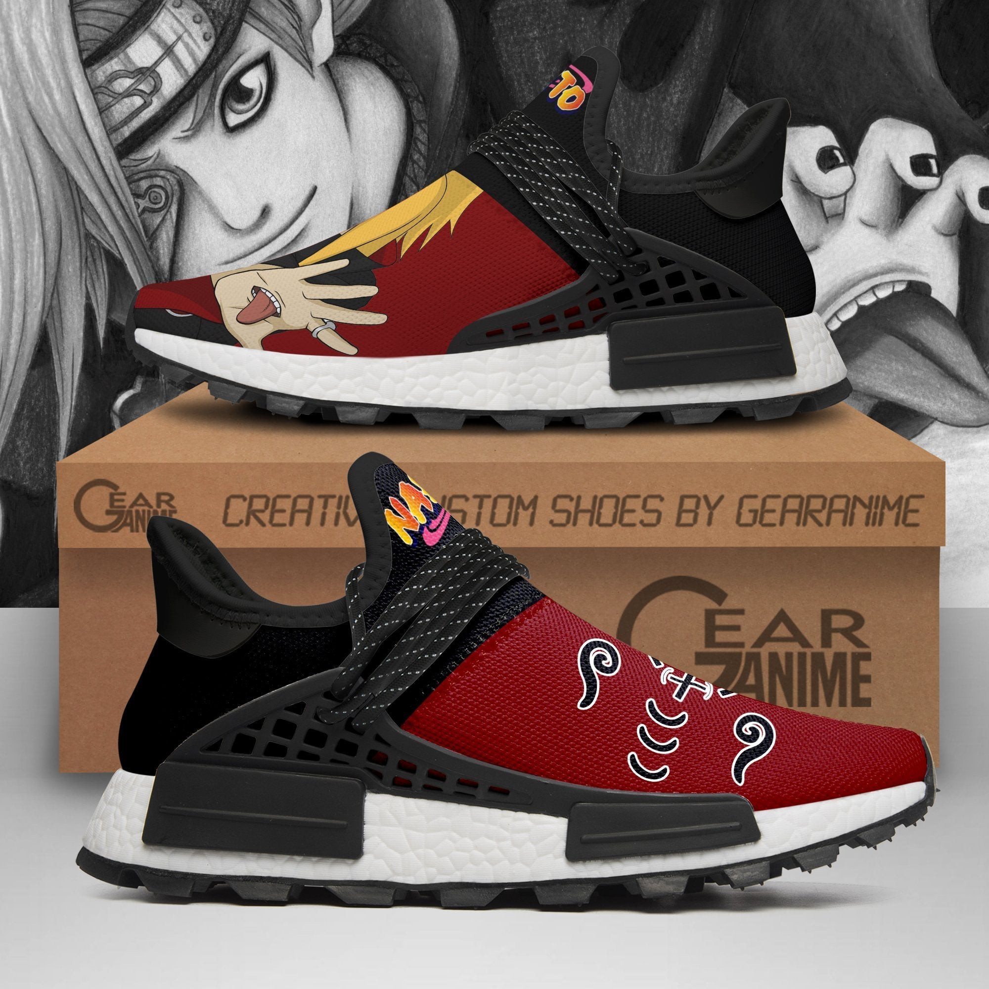 Deidara Shoes Anime Shoes, NMD Shoes