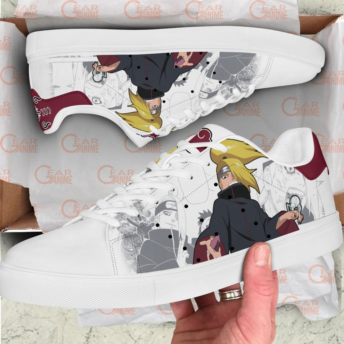 Deidara Skate Sneakers Custom NRT Anime Shoes