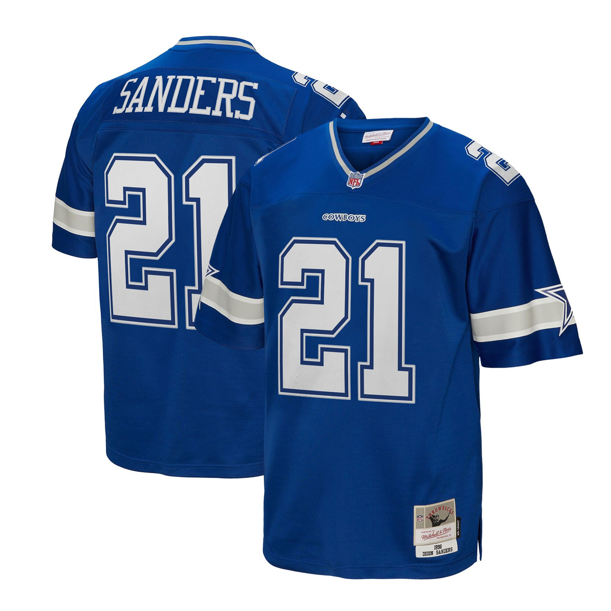 Deion Sanders Dallas Cowboys Navy Jersey - All Stitched 