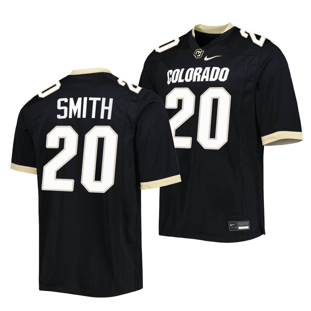 Deion Smith Colorado Buffaloes Untouchable Jersey Men's Black #20 Uniform