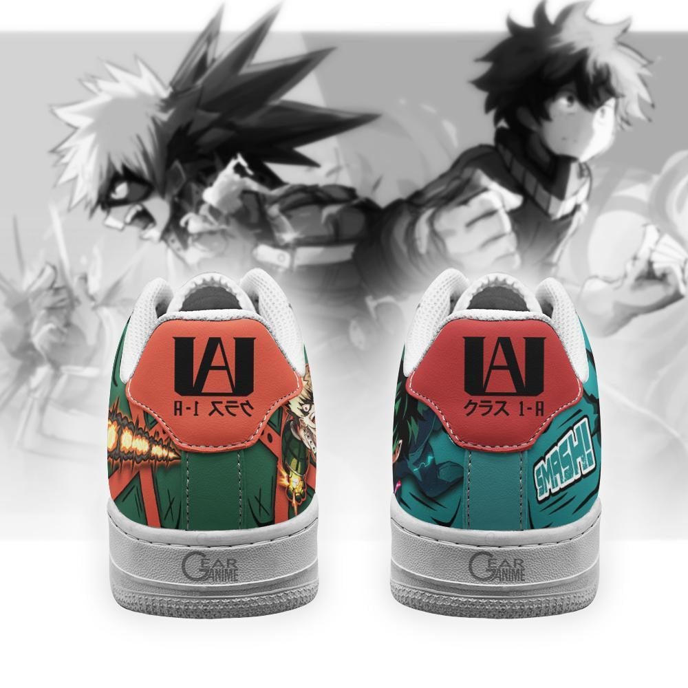 Deku and Bakugo Air Sneakers Custom My Hero Academia Anime Shoes