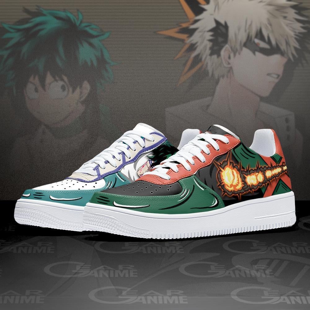 Deku and Bakugo Air Sneakers Custom My Hero Academia Anime Shoes