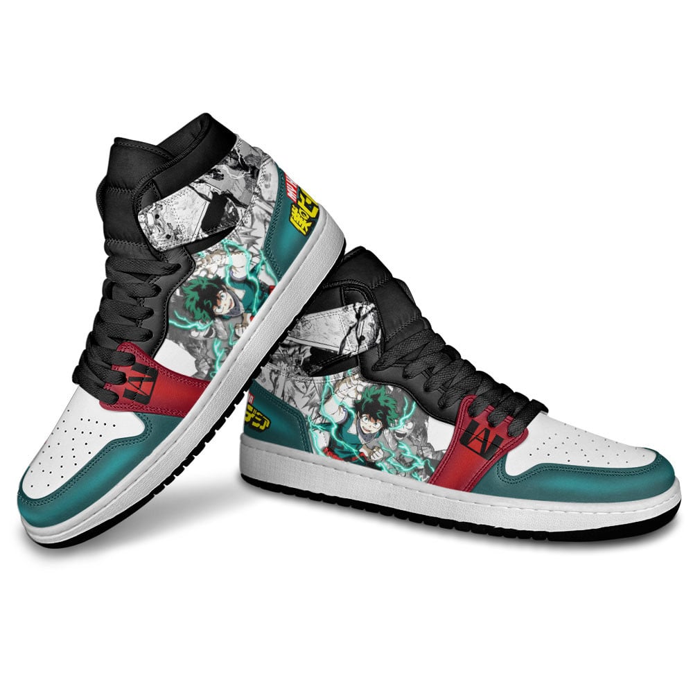 Deku JD1s Sneakers My Hero Academia Anime Shoes Mix Manga, Air Jordan Hightop