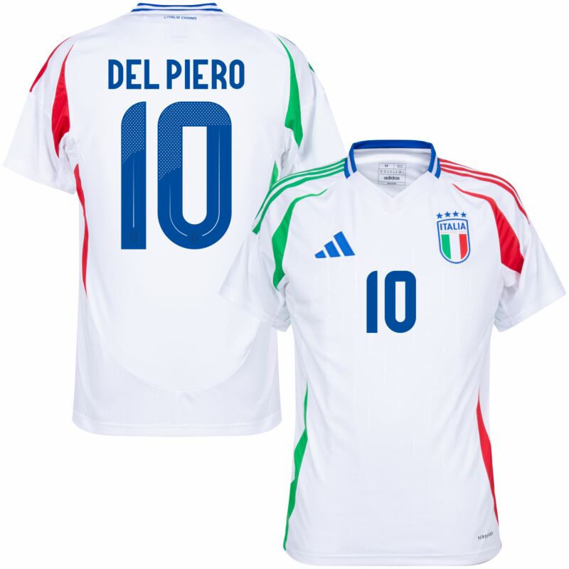 Del Piero Men's Italy 2024 Stadium Away Soccer Jersey