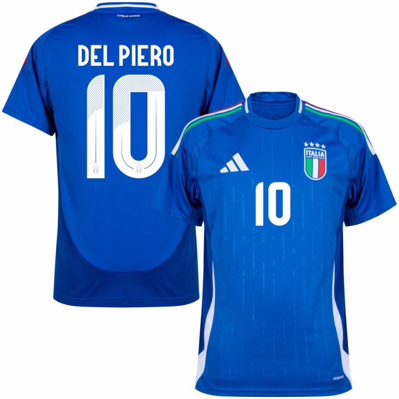 Del Piero Men's Italy 2024 Stadium Home Soccer Jersey
