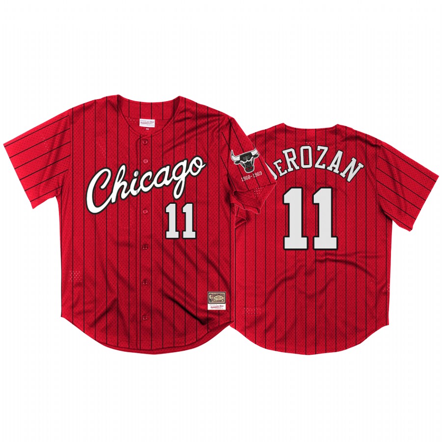 DeMar DeRozan #11 Chicago Bulls Neon World Baseball Jersey Red