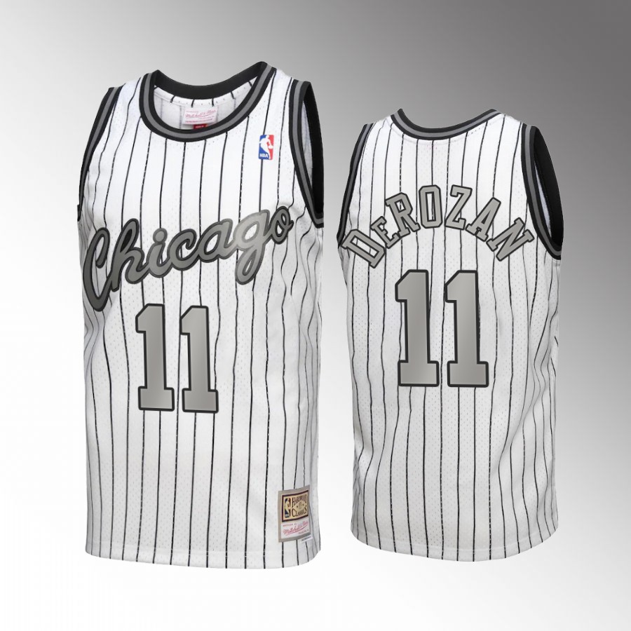 DeMar DeRozan #11 Chicago Bulls Reload 3.0 White Mitchell Ness Jersey