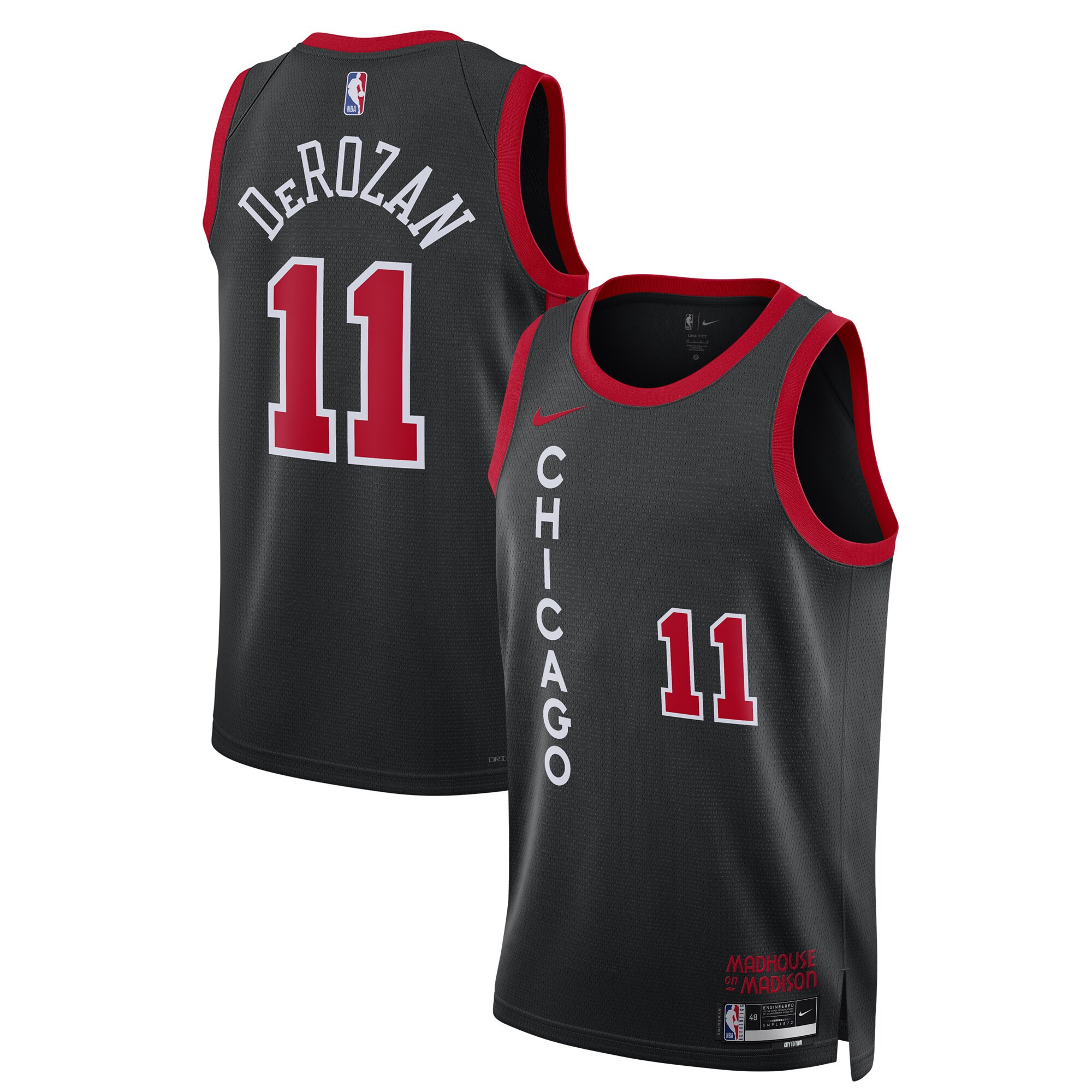 DeMar DeRozan Chicago Bulls 2024 City Edition Black Jersey - All Stitched