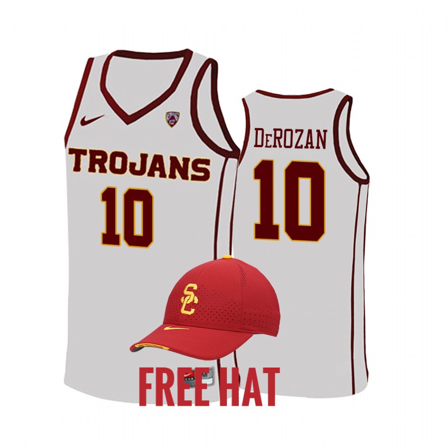DeMar DeRozan USC Trojans White Jersey College Free Hat