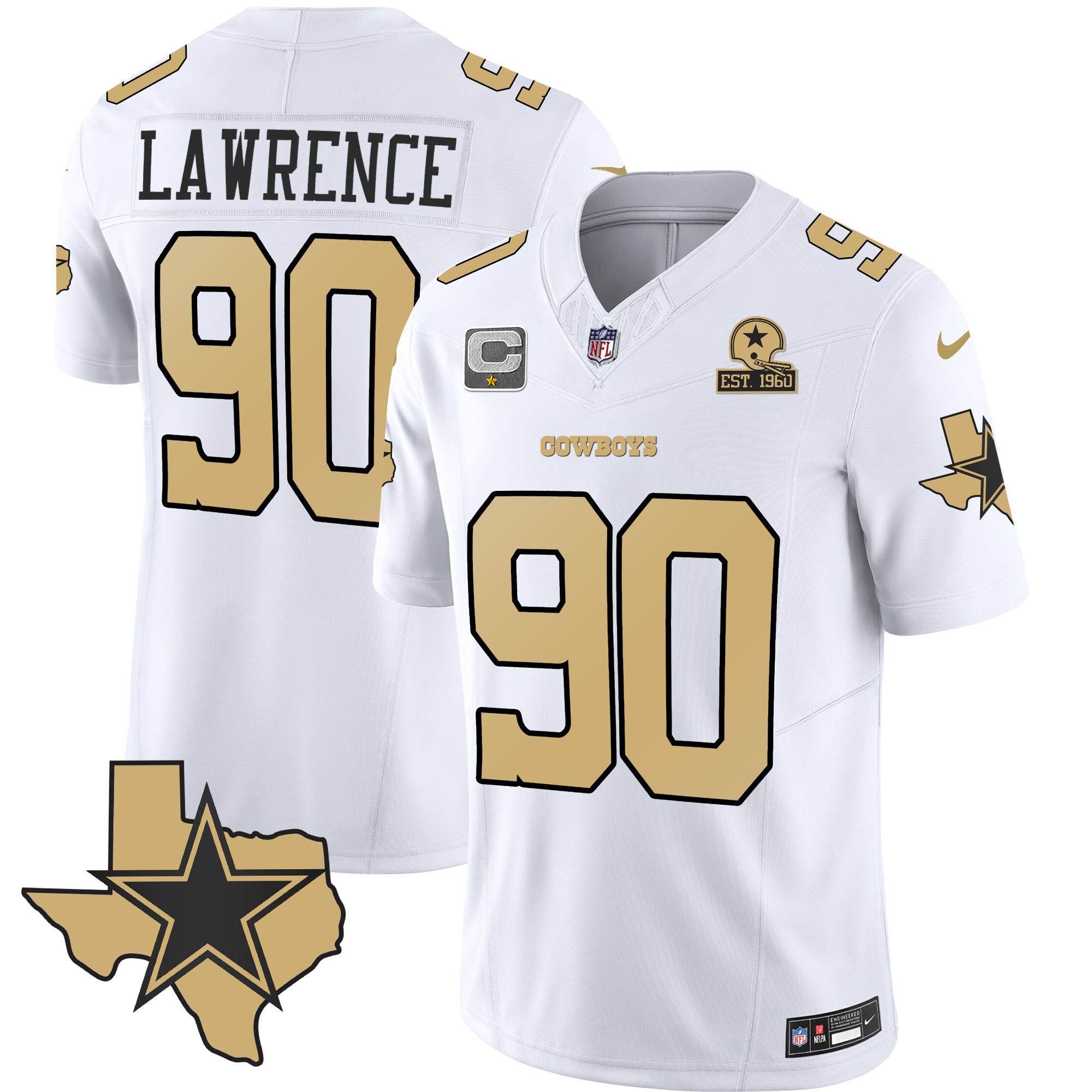 Demarcus Lawrence Men's Dallas Cowboys Special Vapor Limited White Jersey - All Stitched 