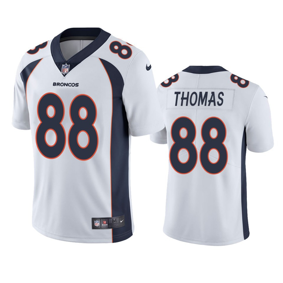 Demaryius Thomas 88 Denver Broncos White Vapor Limited Stitched Jersey