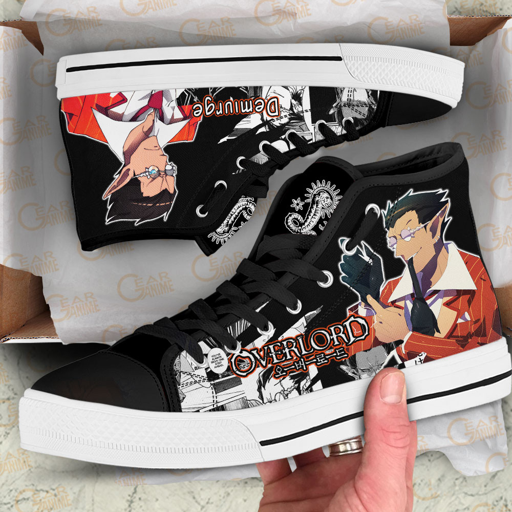 Demiurge High Top Shoes Custom Overlord Anime Sneakers