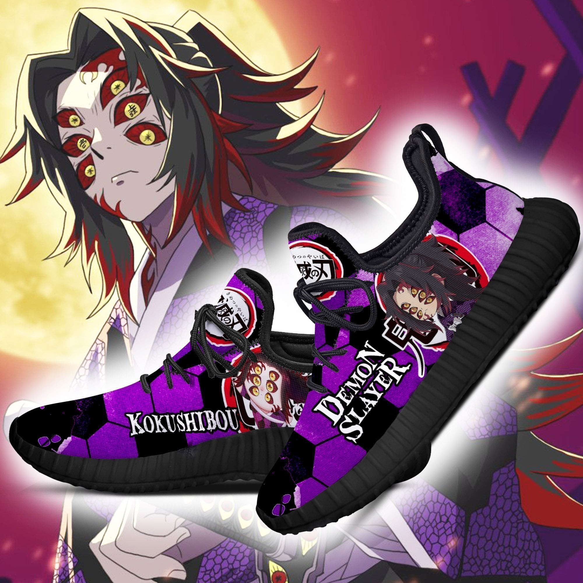Demon Kokushibou Reze Shoes Demon Slayer Anime Sneakers Fan Gift Idea