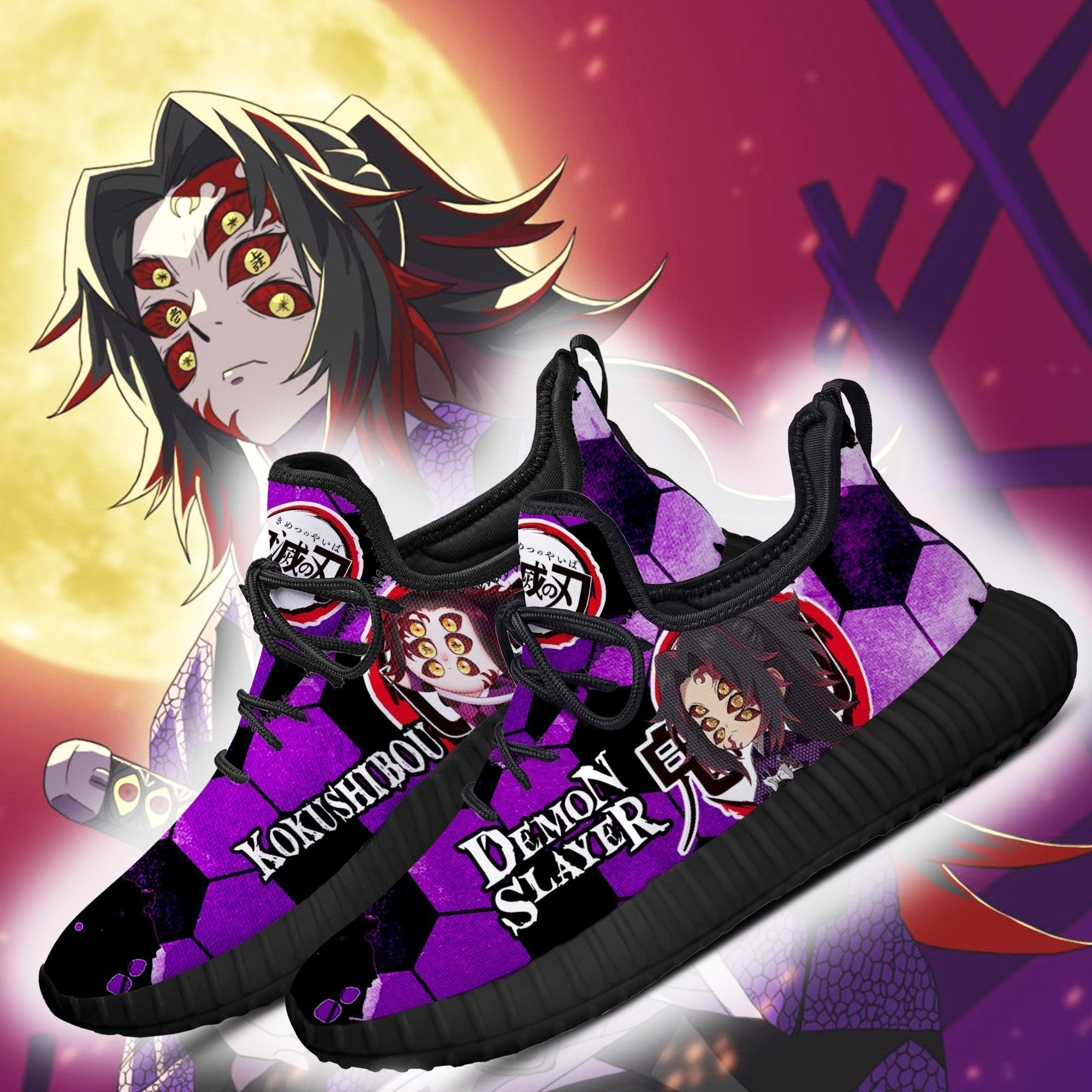 Demon Kokushibou Reze Shoes Demon Slayer Anime Sneakers Fan Gift Idea