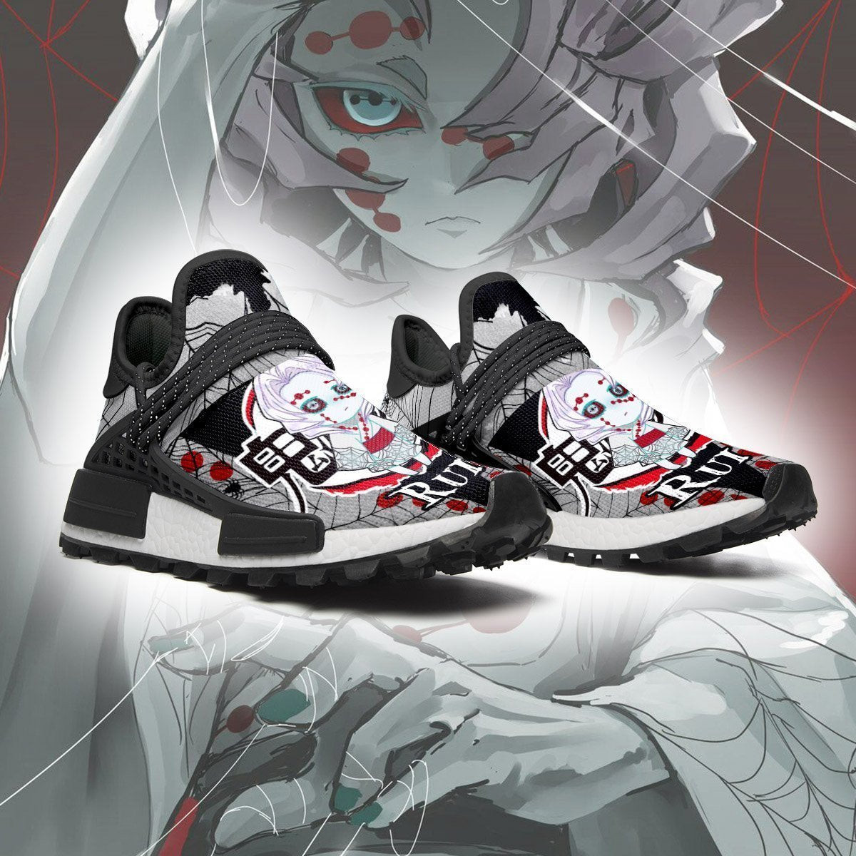 Demon Rui Shoes Demon Slayer Anime Sneakers, NMD Shoes
