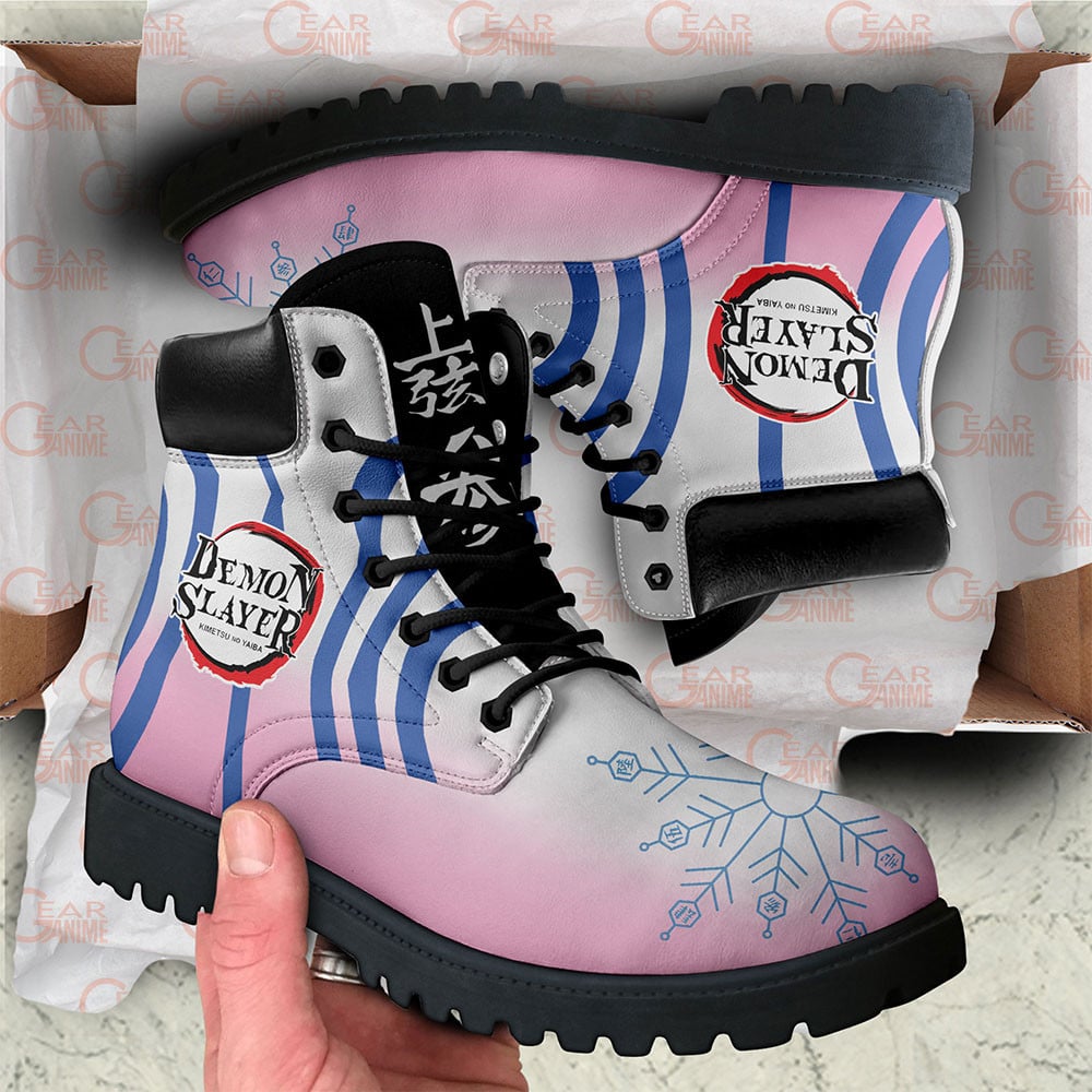 Demon Slayer Akaza Boots Custom Anime Shoes