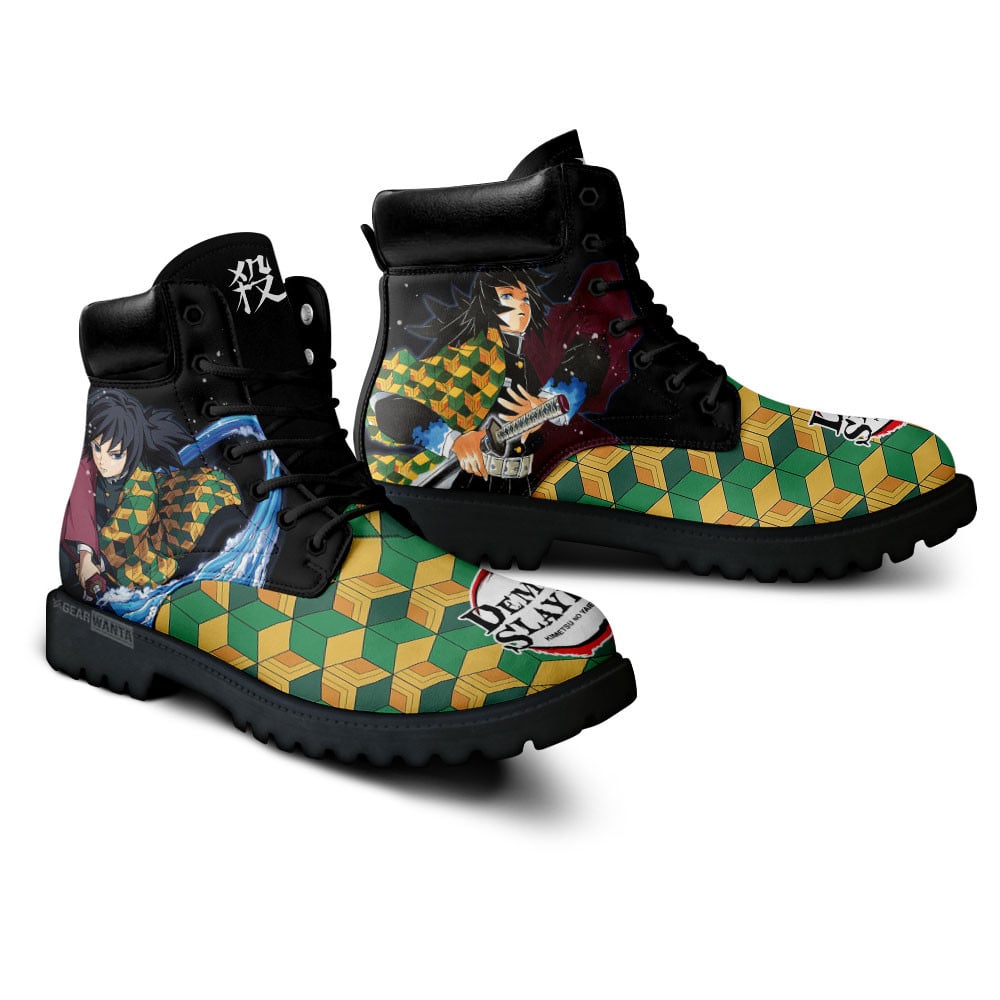 Demon Slayer Giyu Tomioka Boots Anime Custom Shoes
