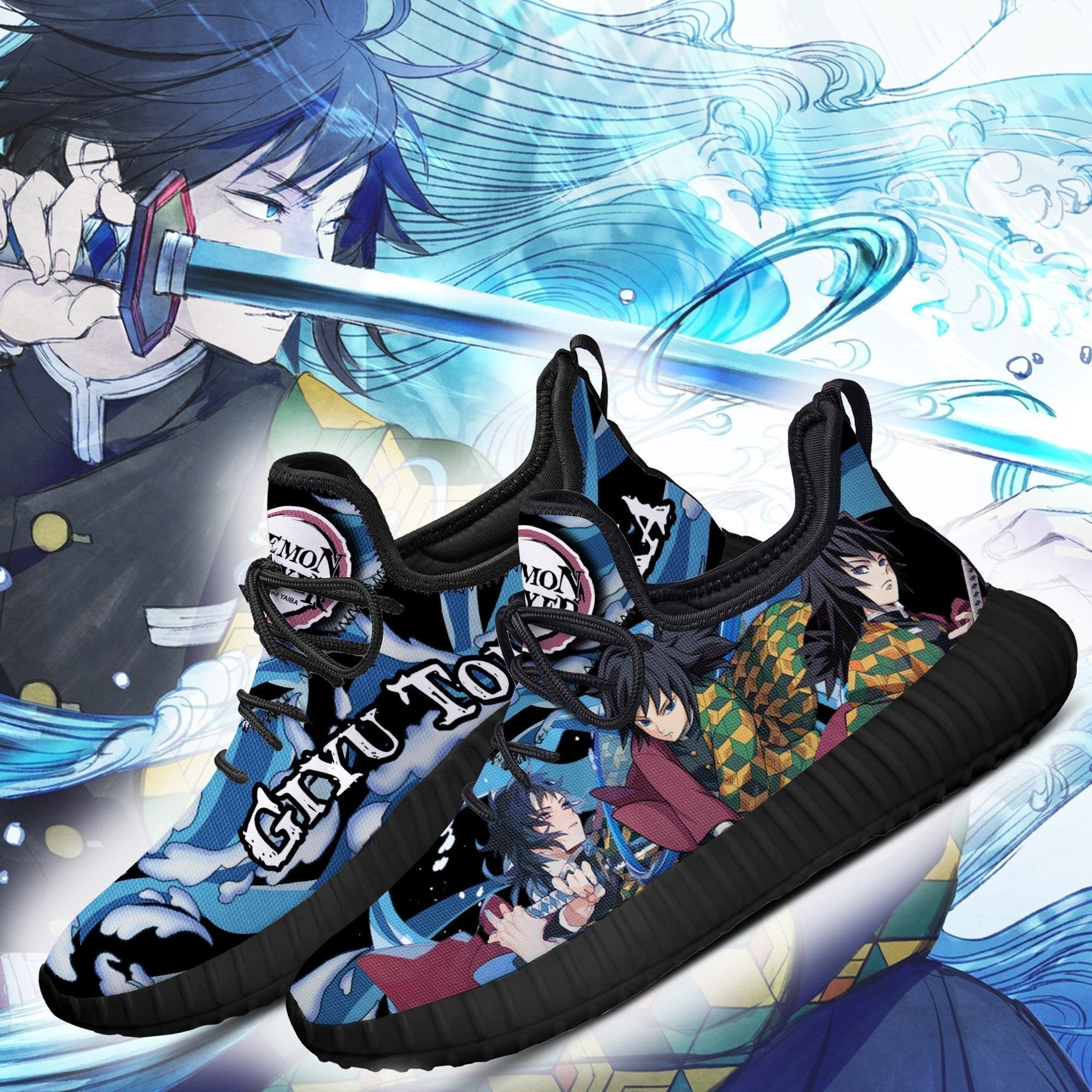 Demon Slayer Giyu Tomioka Reze Shoes Custom Anime Sneakers