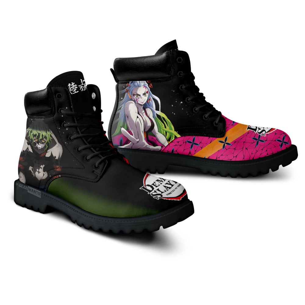 Demon Slayer Gyutaro and Daki Boots Anime Custom Shoes