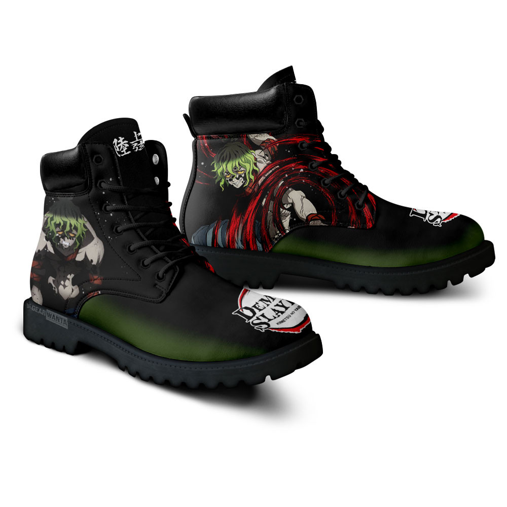 Demon Slayer Gyutaro Boots Anime Custom Shoes