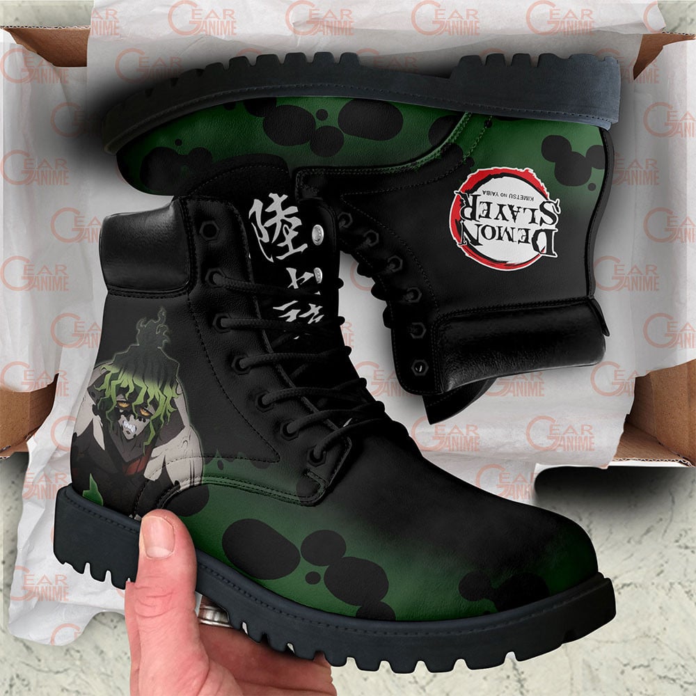 Demon Slayer Gyutaro Boots Custom Anime Shoes