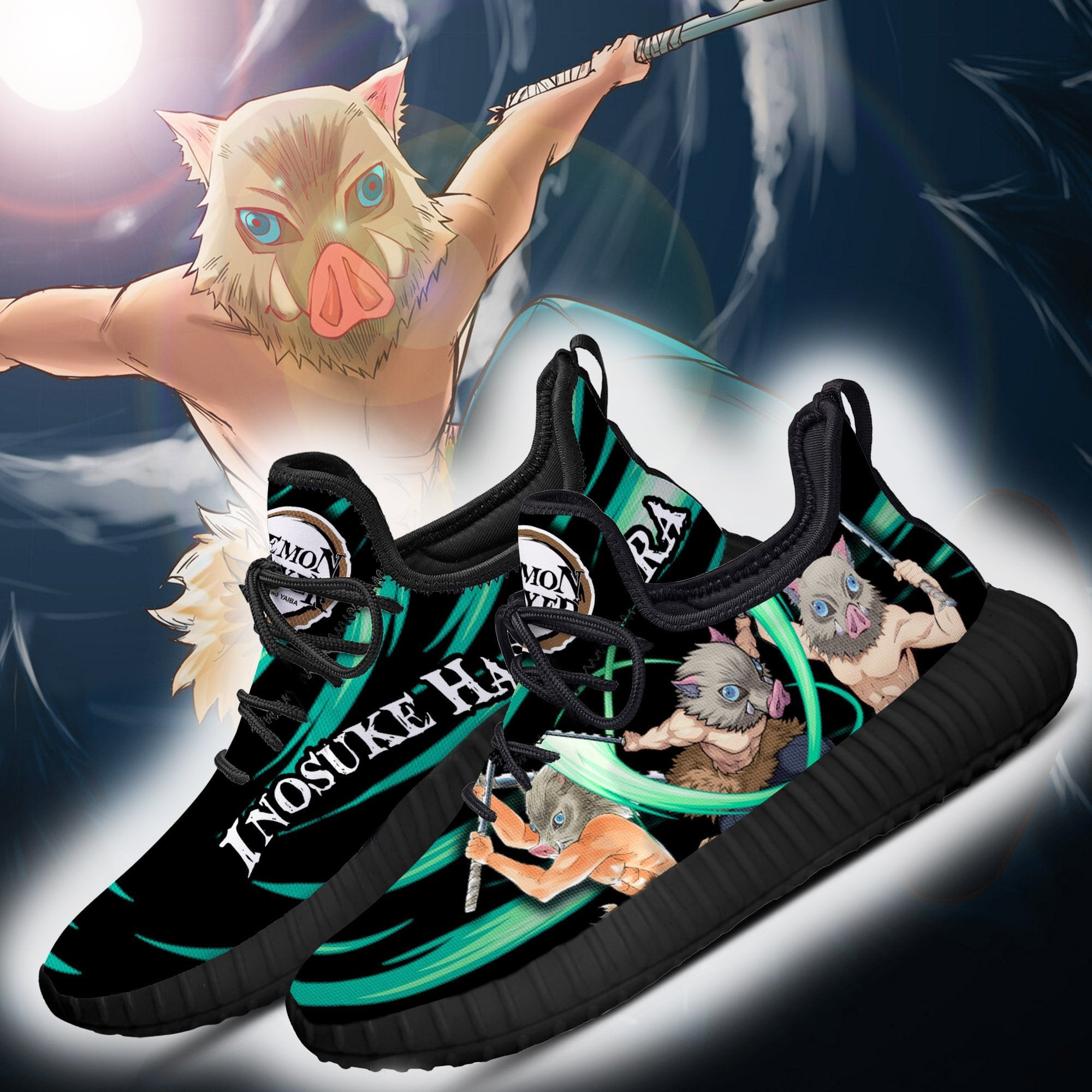 Demon Slayer Inosuke Hashibira Reze Shoes Custom Anime Sneakers