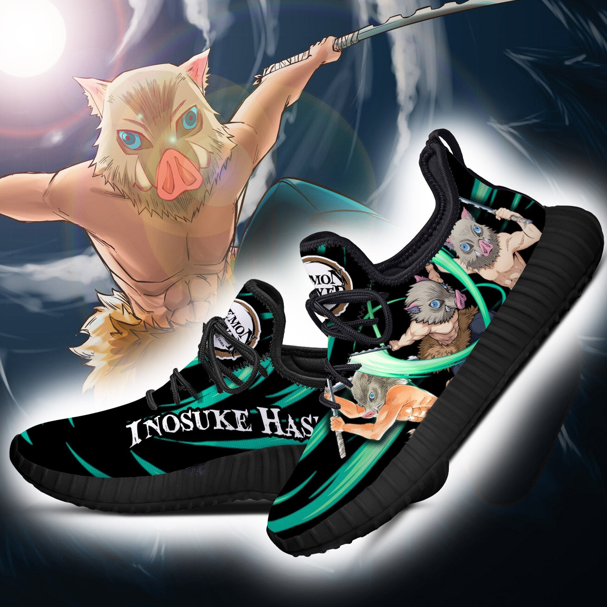 Demon Slayer Inosuke Hashibira Reze Shoes Custom Anime Sneakers