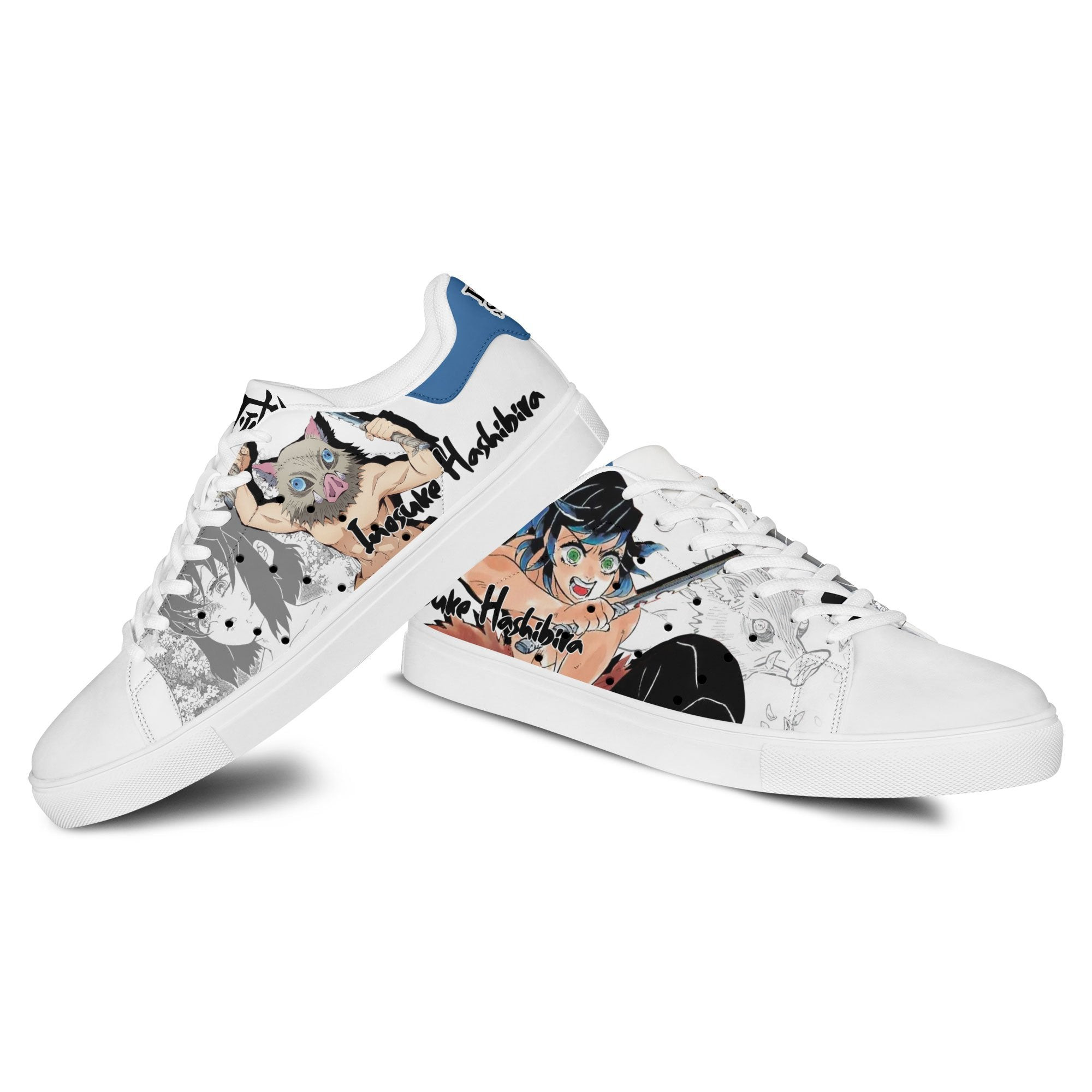 Demon Slayer Inosuke Hashibira Skate Sneakers Custom Anime Shoes