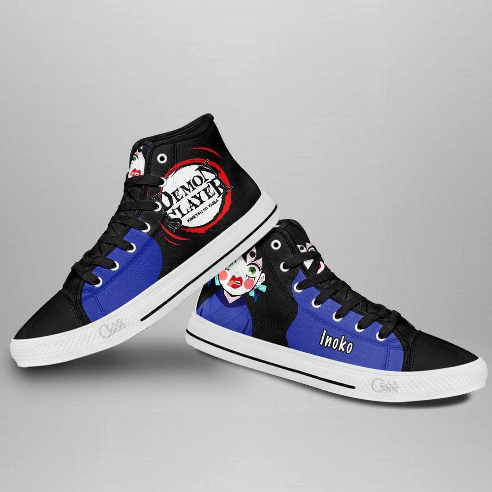 Demon Slayer Inosuke Inoko High Top Shoes Funny Custom Anime Sneakers