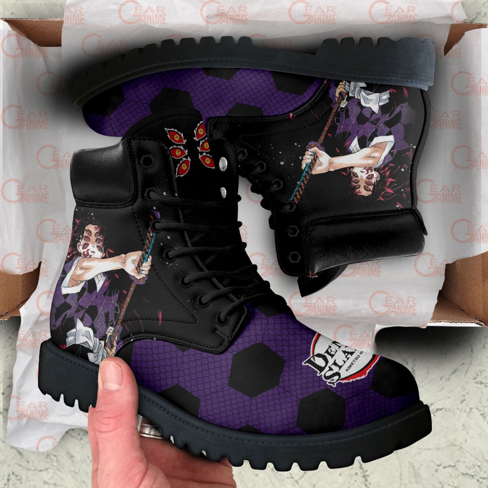 Demon Slayer Kokushibo Boots Anime Custom Shoes