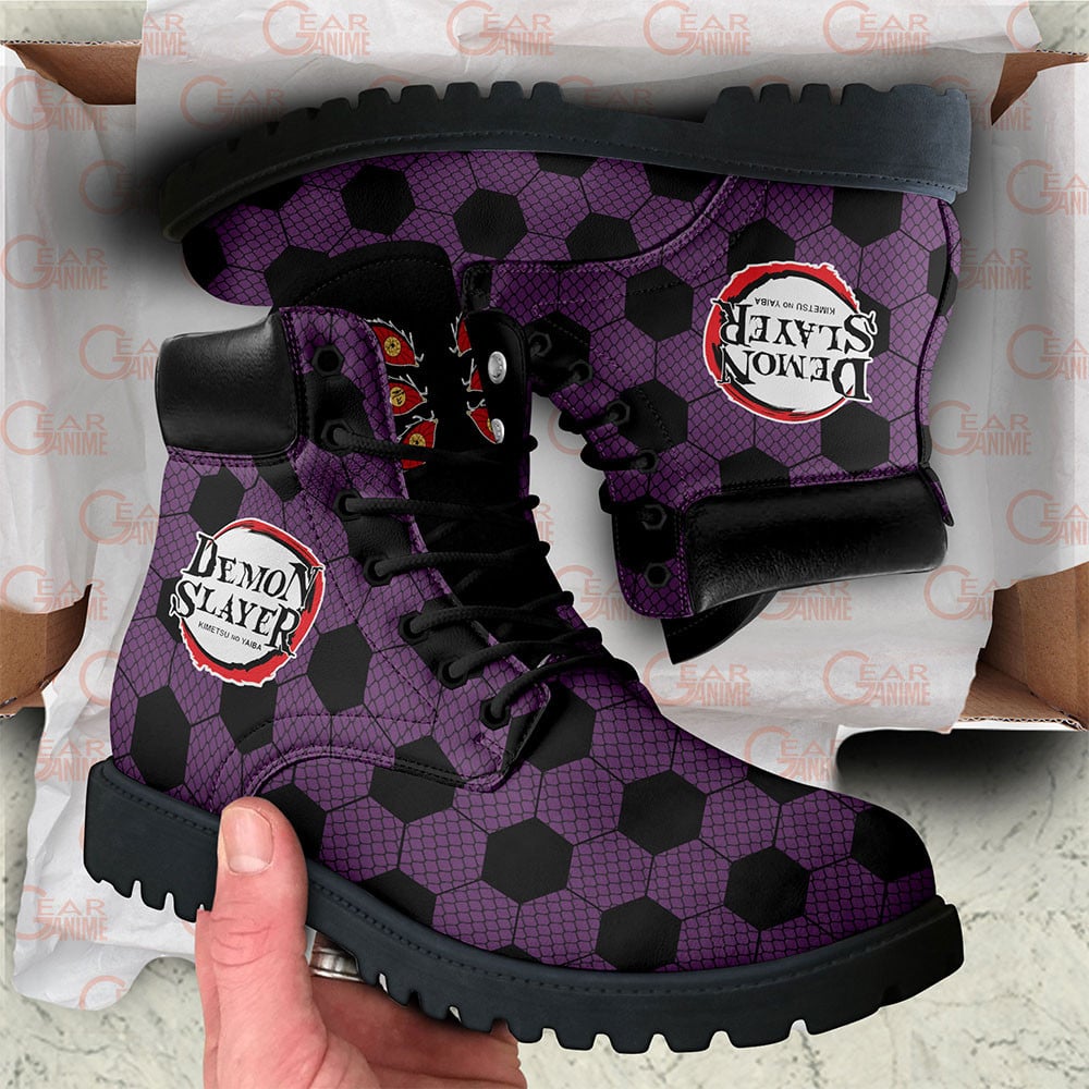 Demon Slayer Kokushibo Boots Custom Anime Shoes