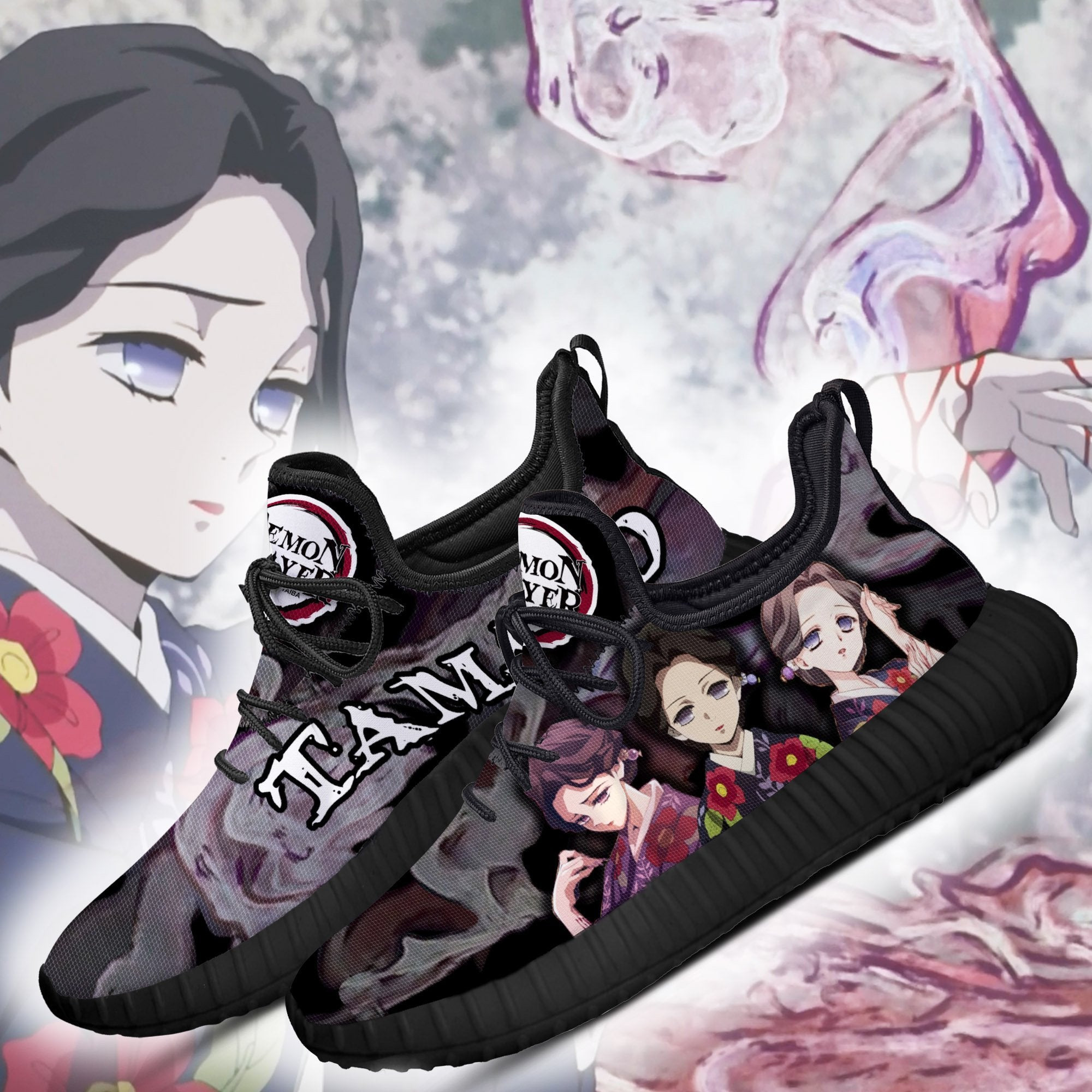 Demon Slayer Lady Tamayo Reze Shoes Custom Anime Sneakers