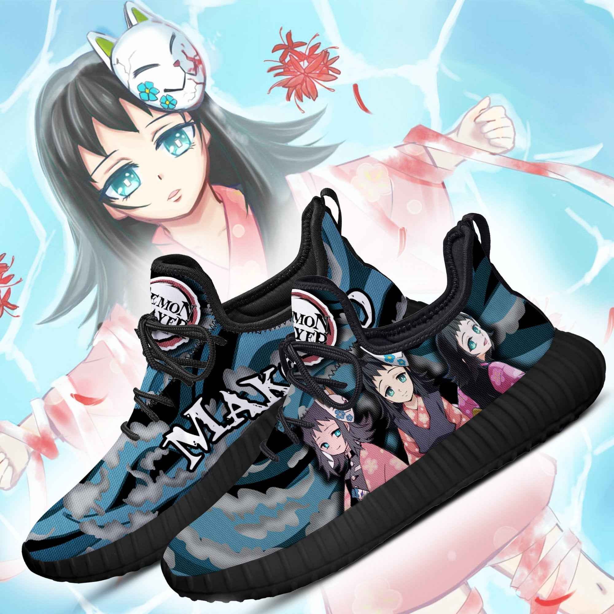 Demon Slayer Makomo Reze Shoes Custom Anime Sneakers Costume