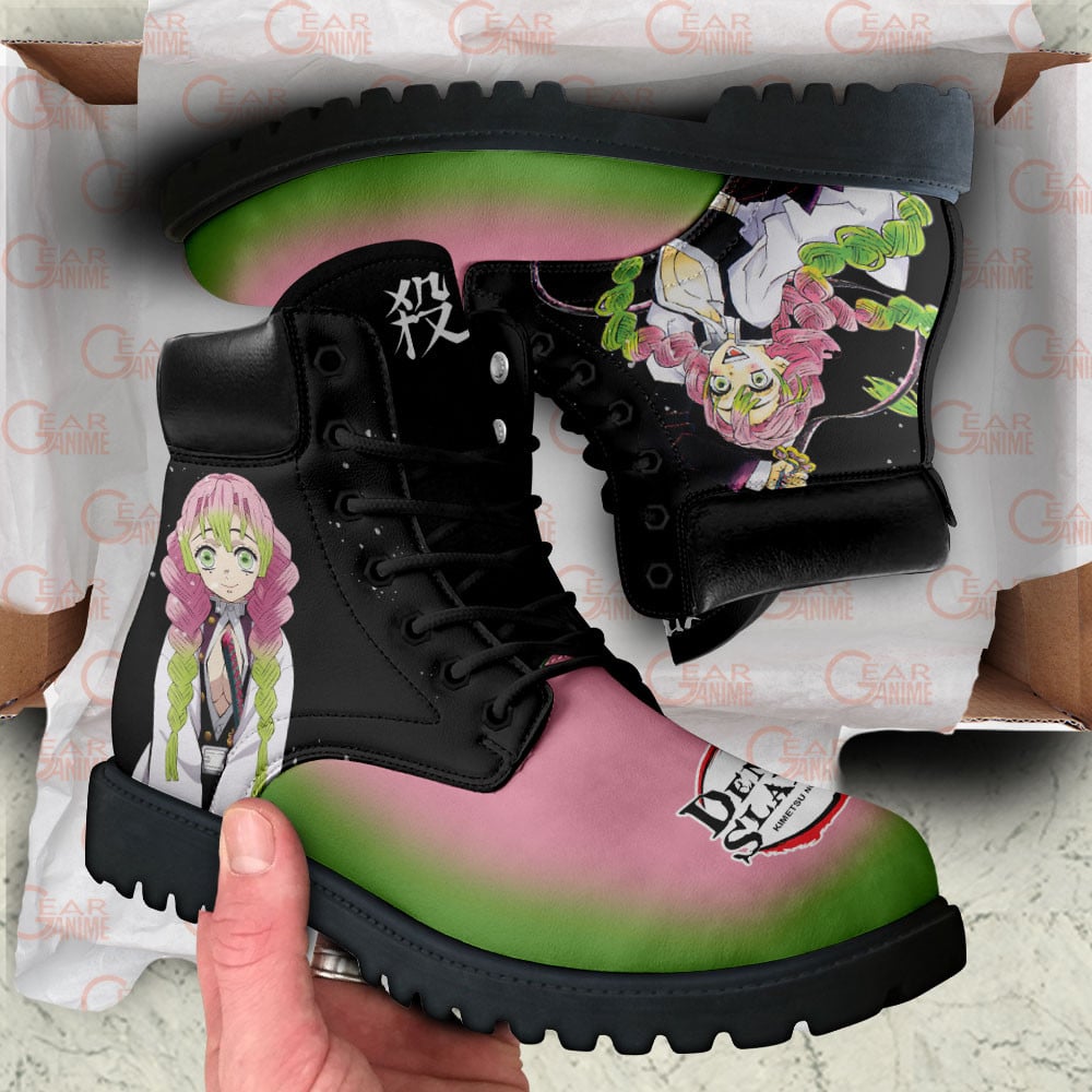 Demon Slayer Mitsuri Kanroji Boots Anime Custom Shoes