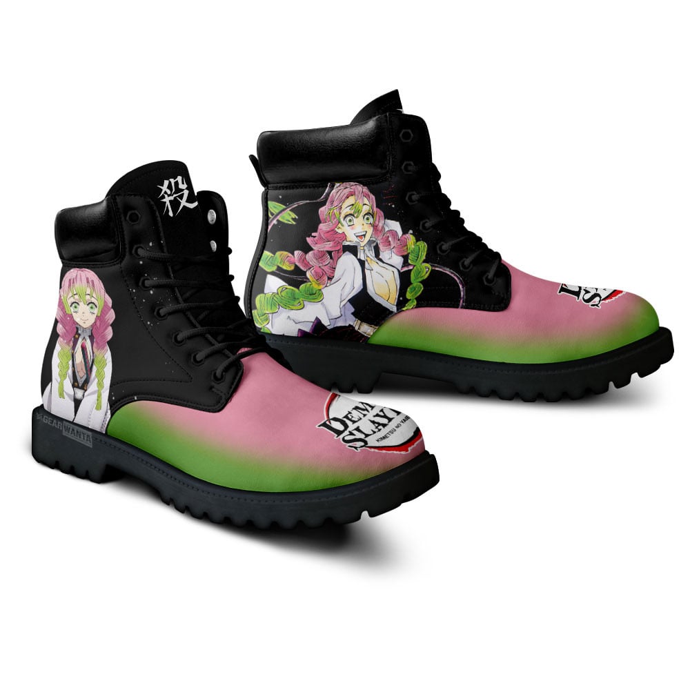 Demon Slayer Mitsuri Kanroji Boots Anime Custom Shoes