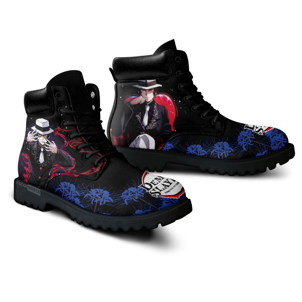 Demon Slayer Muzan Kibutsuji Boots Anime Custom Shoes