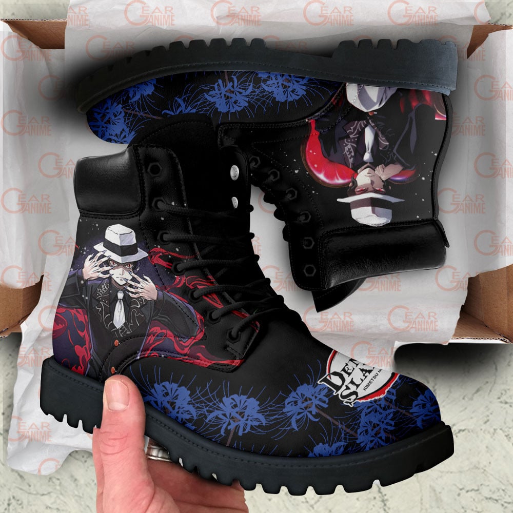 Demon Slayer Muzan Kibutsuji Boots Anime Custom Shoes