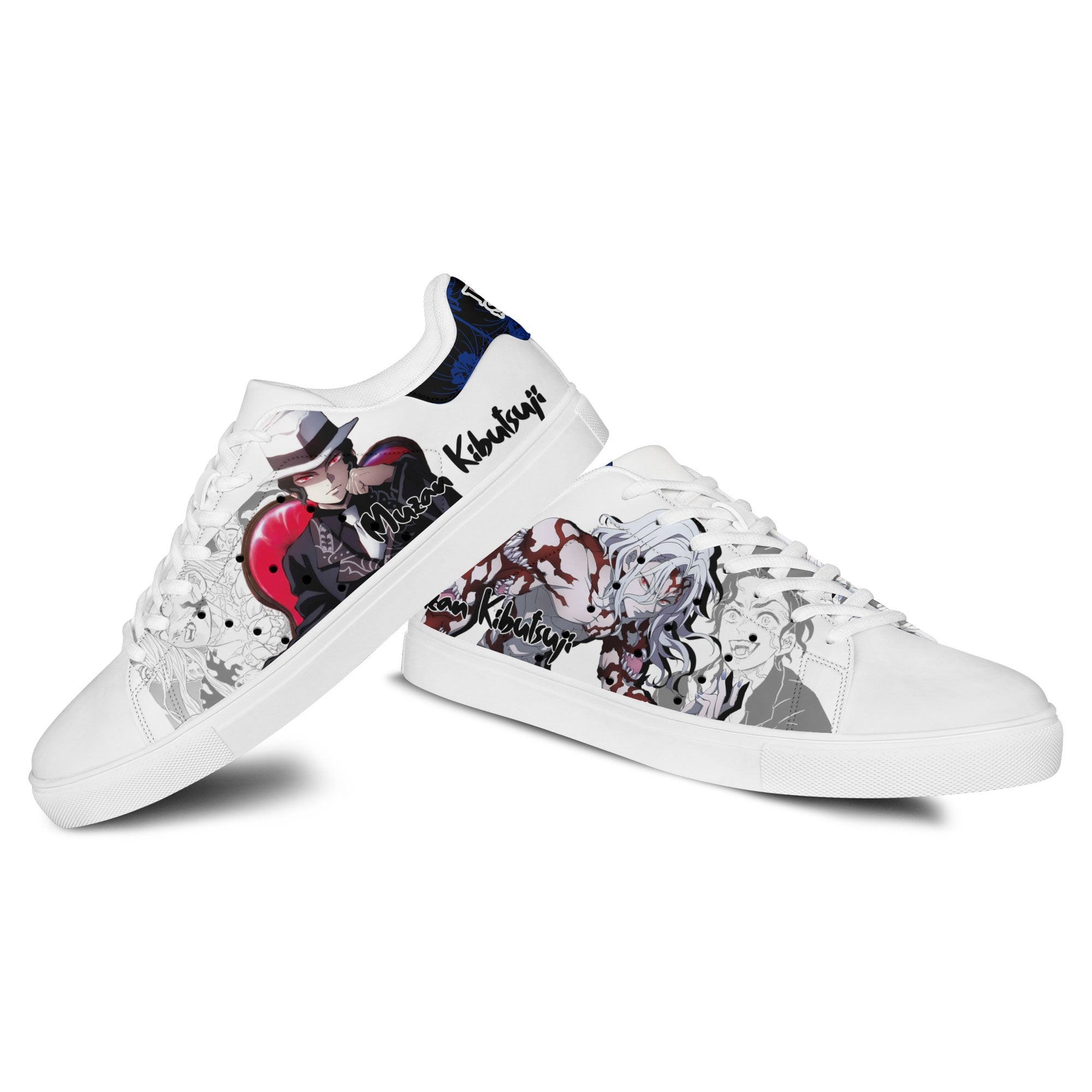 Demon Slayer Muzan Kibutsuji Skate Sneakers Custom Anime Shoes