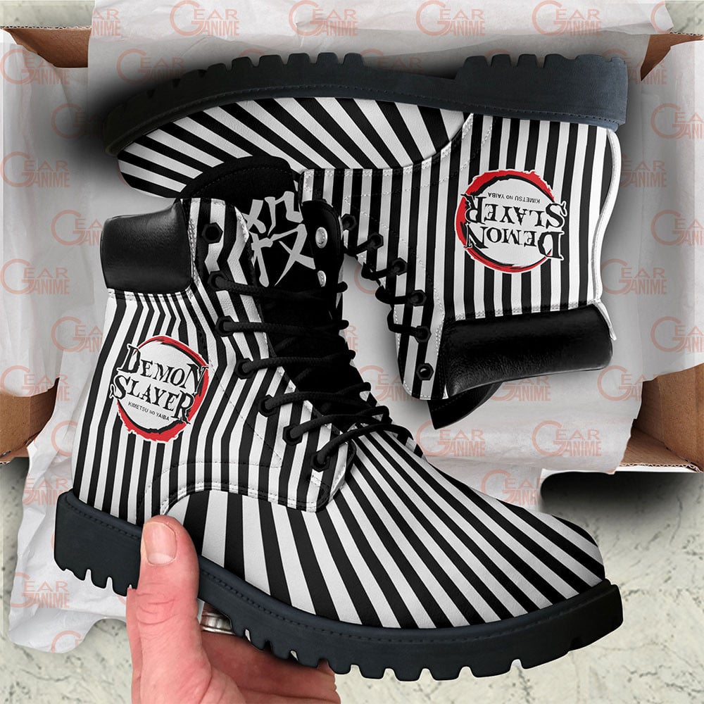 Demon Slayer Obanai Iguro Boots Custom Anime Shoes