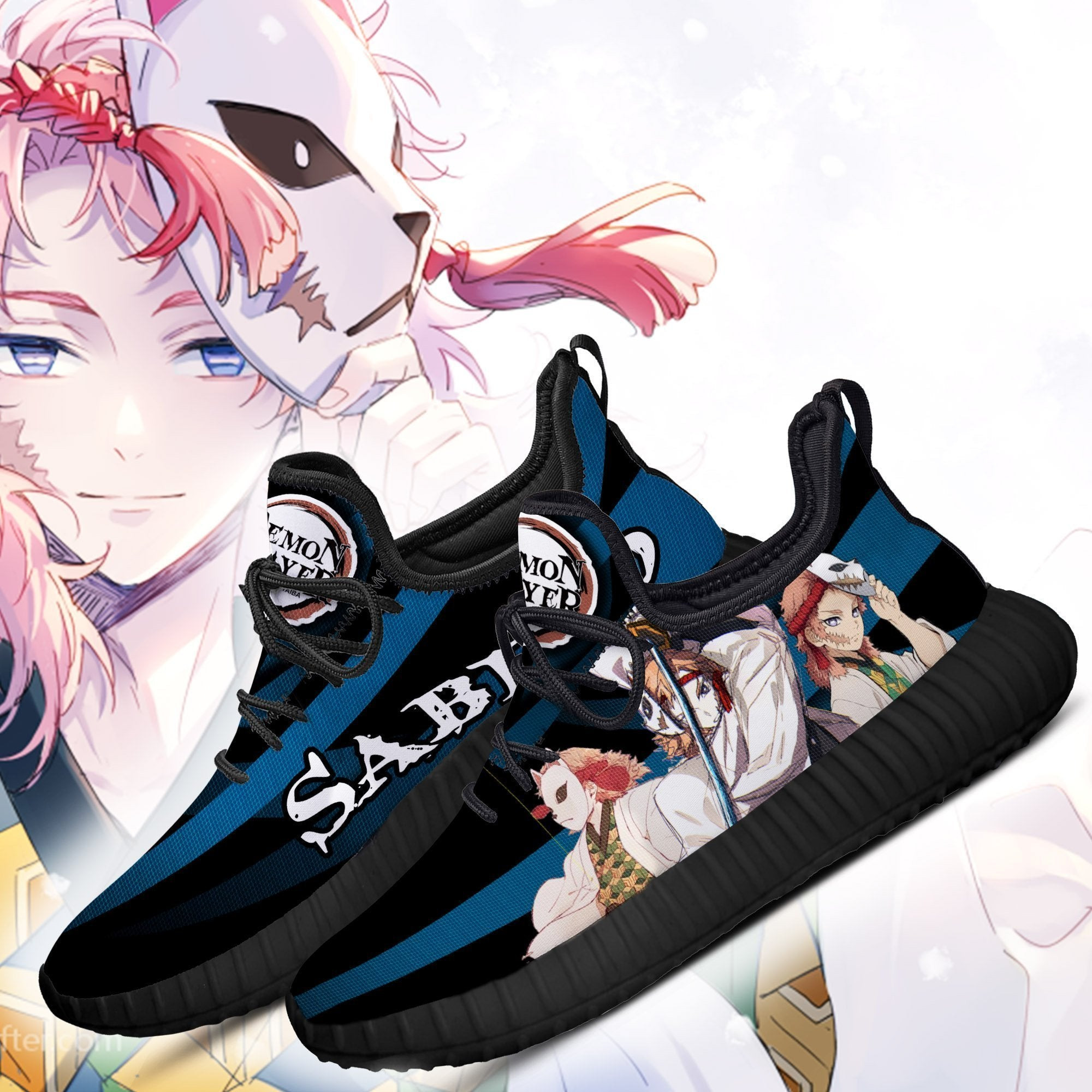 Demon Slayer Sabito Reze Shoes Custom Anime Sneakers Costume