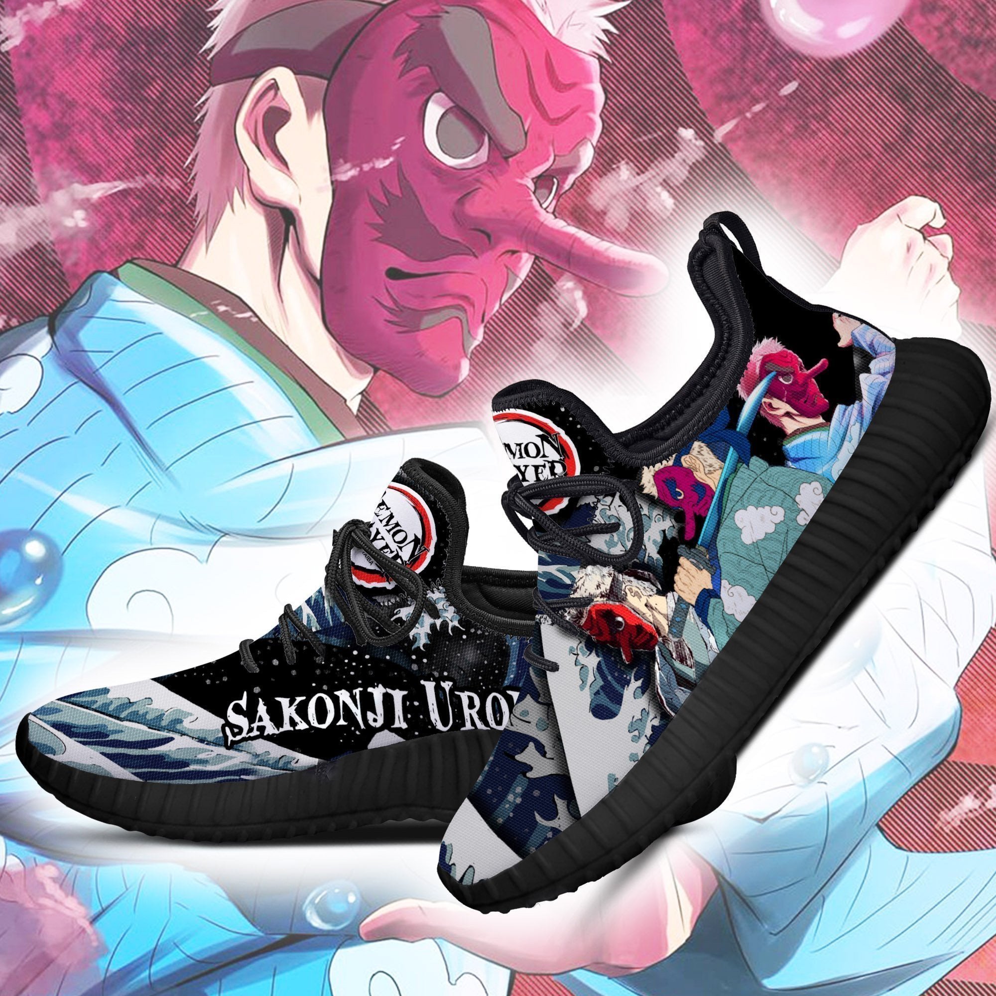 Demon Slayer Sakonji Urokodaki Reze Shoes Custom Anime Sneakers