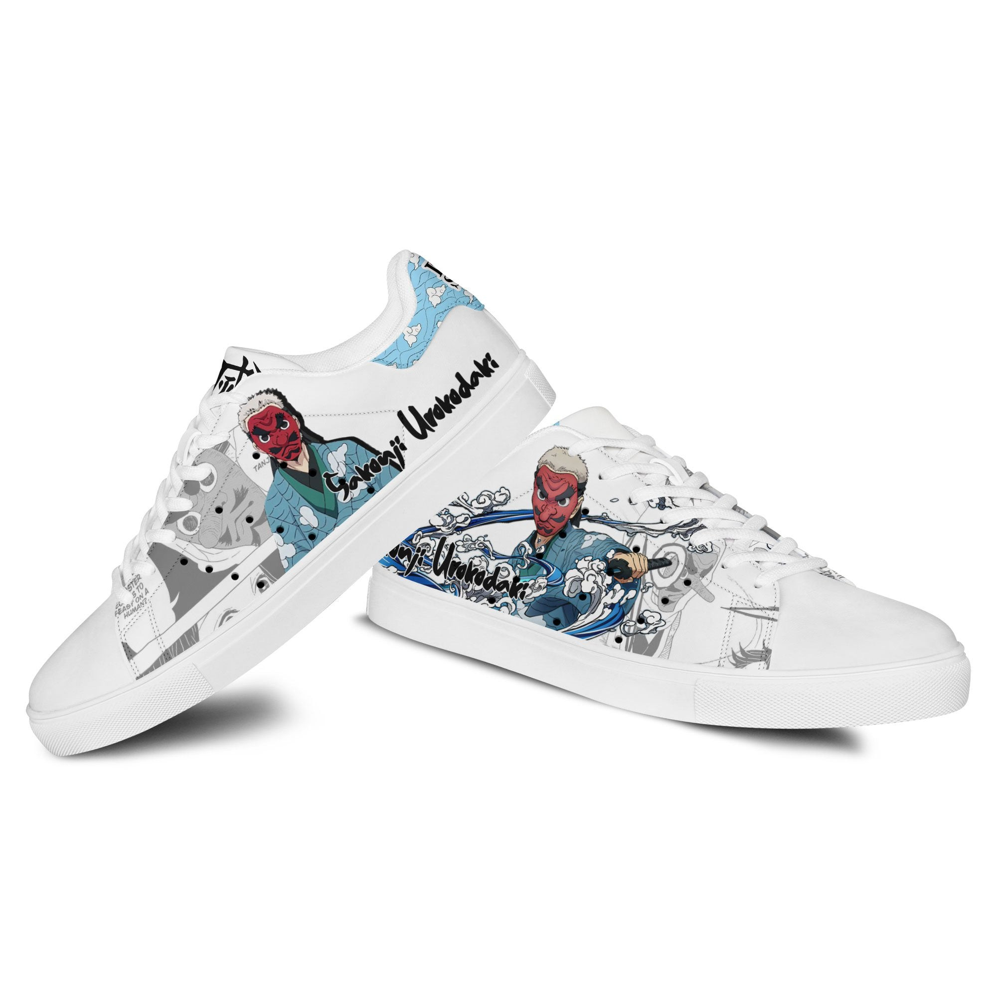 Demon Slayer Sakonji Urokodaki Skate Sneakers Custom Anime Shoes